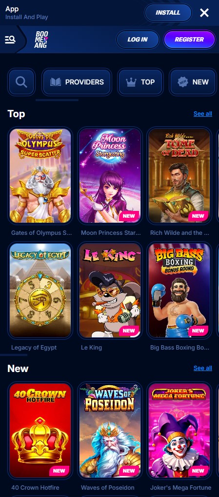Mobile Casino Spiele und Slots